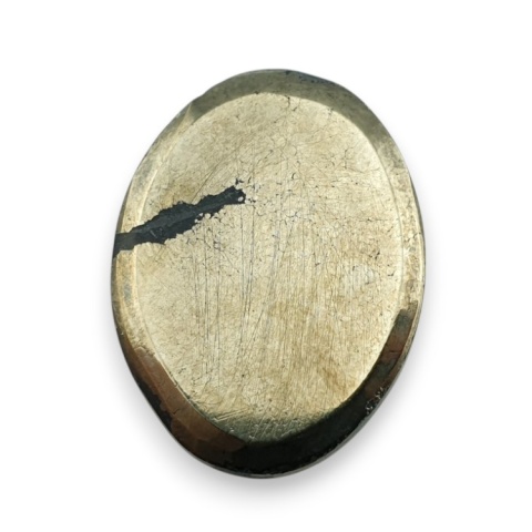 Pyrite faceted cabochon 25x19 mm no 29 Pyrite faceted cabochon 25x19 mm no 29