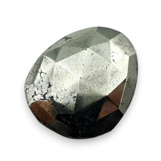 Pyrite faceted cabochon 25x21 mm no 43