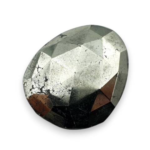 Pyrite faceted cabochon 25x21 mm no 43 Pyrite faceted cabochon 25x21 mm no 43