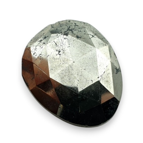 Pyrite faceted cabochon 25x21 mm no 43 Pyrite faceted cabochon 25x21 mm no 43