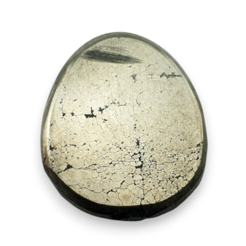 Pyrite faceted cabochon 25x21 mm no 43 Pyrite faceted cabochon 25x21 mm no 43