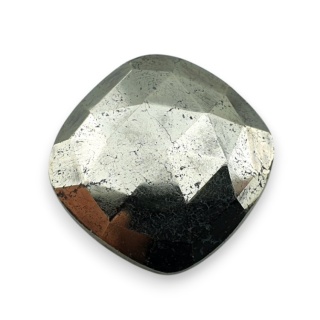 Pyrite faceted cabochon 25x24 mm no 14