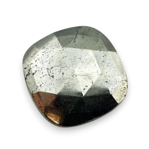 Pyrite faceted cabochon 25x24 mm no 14 Pyrite faceted cabochon 25x24 mm no 14
