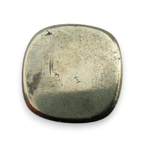 Pyrite faceted cabochon 25x24 mm no 14 Pyrite faceted cabochon 25x24 mm no 14