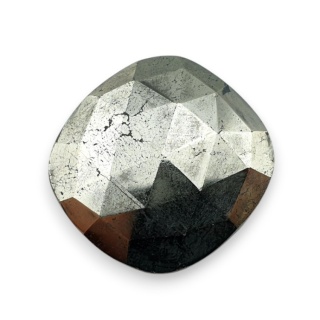 Pyrite faceted cabochon 25x24 mm no 31
