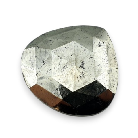 Pyrite faceted cabochon 25x24 mm no 42