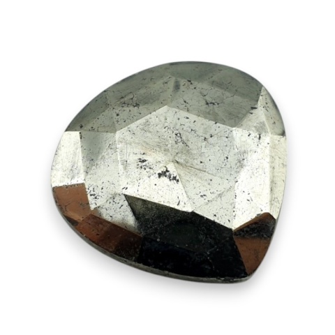 Pyrite faceted cabochon 25x24 mm no 42