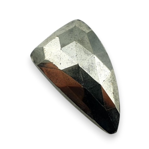 Pyrite faceted cabochon 26x16 mm no 17