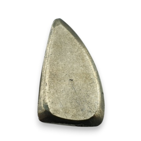 Pyrite faceted cabochon 26x16 mm no 17