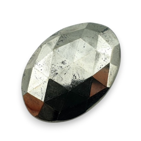 Pyrite faceted cabochon 26x19 mm no 32 Pyrite faceted cabochon 26x19 mm no 32