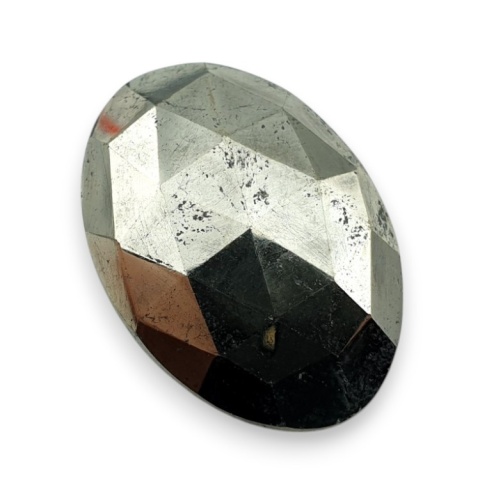 Pyrite faceted cabochon 26x19 mm no 32 Pyrite faceted cabochon 26x19 mm no 32