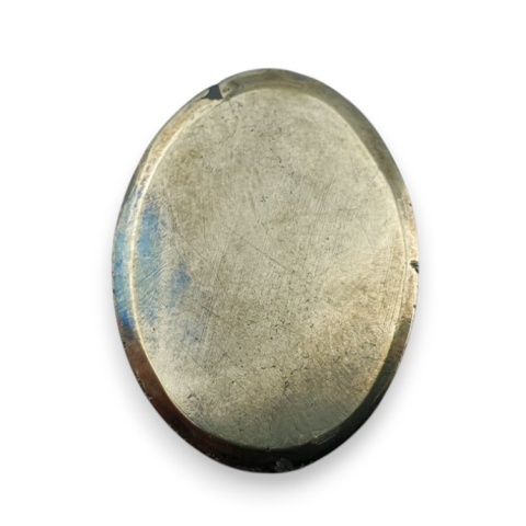Pyrite faceted cabochon 26x19 mm no 48 Pyrite faceted cabochon 26x19 mm no 48