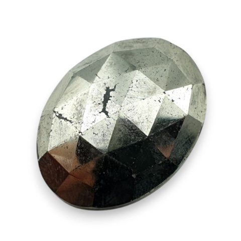 Pyrite faceted cabochon 26x20 mm no 49 Pyrite faceted cabochon 26x20 mm no 49