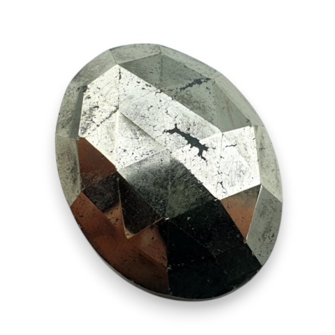 Pyrite faceted cabochon 26x20 mm no 49 Pyrite faceted cabochon 26x20 mm no 49