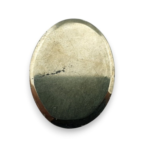 Pyrite faceted cabochon 26x20 mm no 49 Pyrite faceted cabochon 26x20 mm no 49