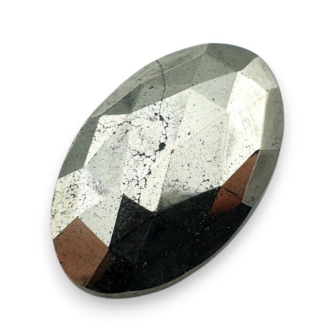 Pyrite faceted cabochon 27x17 mm no 20 Pyrite faceted cabochon 27x17 mm no 20