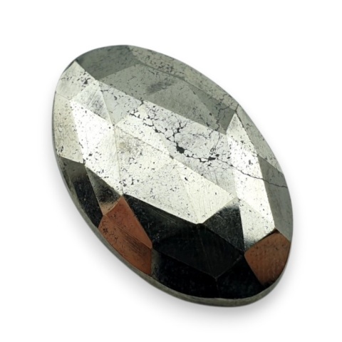 Pyrite faceted cabochon 27x17 mm no 20 Pyrite faceted cabochon 27x17 mm no 20