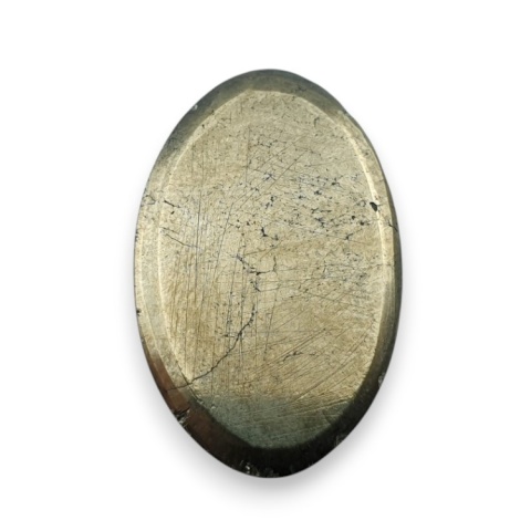 Pyrite faceted cabochon 27x17 mm no 20 Pyrite faceted cabochon 27x17 mm no 20