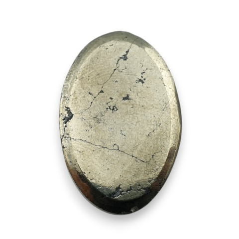 Pyrite faceted cabochon 27x17 mm no 9 Pyrite faceted cabochon 27x17 mm no 9