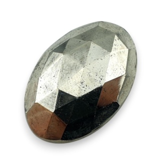 Pyrite faceted cabochon 27x18 mm no 11