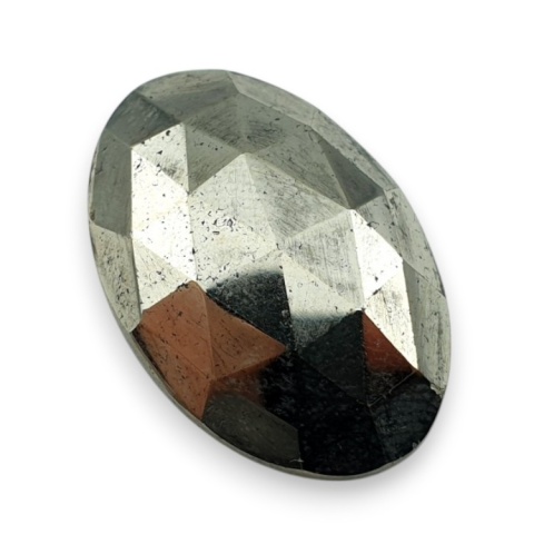 Pyrite faceted cabochon 27x18 mm no 11 Pyrite faceted cabochon 27x18 mm no 11