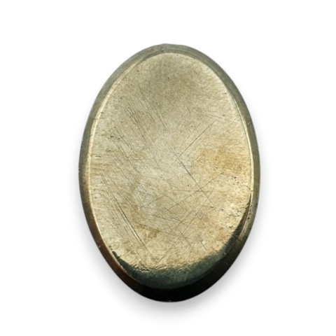 Pyrite faceted cabochon 27x18 mm no 11 Pyrite faceted cabochon 27x18 mm no 11