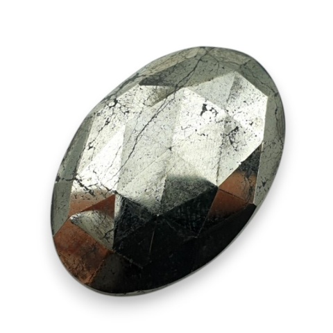 Pyrite faceted cabochon 27x18 mm no 47 Pyrite faceted cabochon 27x18 mm no 47