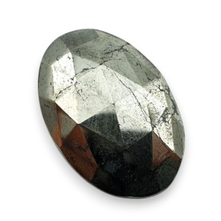 Pyrite faceted cabochon 27x18 mm no 47