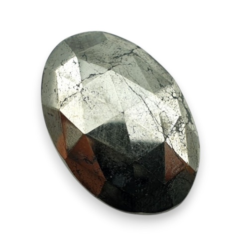 Pyrite faceted cabochon 27x18 mm no 47 Pyrite faceted cabochon 27x18 mm no 47