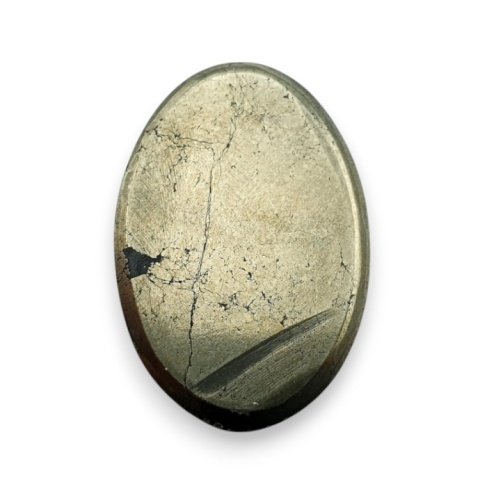 Pyrite faceted cabochon 27x18 mm no 47 Pyrite faceted cabochon 27x18 mm no 47