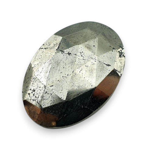 Pyrite faceted cabochon 27x19 mm no 13 Pyrite faceted cabochon 27x19 mm no 13