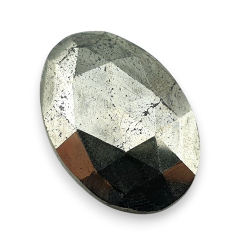 Pyrite faceted cabochon 27x19 mm no 13 Pyrite faceted cabochon 27x19 mm no 13