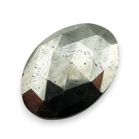 Pyrite faceted cabochon 27x19 mm no 46 Pyrite faceted cabochon 27x19 mm no 46