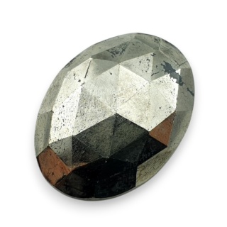 Pyrite faceted cabochon 27x20 mm no 15
