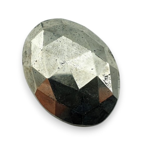 Pyrite faceted cabochon 27x20 mm no 15 Pyrite faceted cabochon 27x20 mm no 15