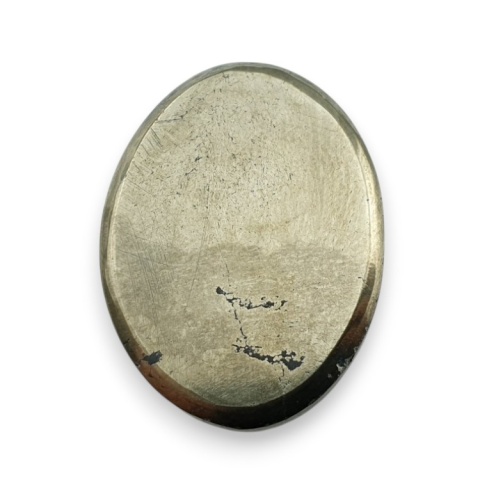Pyrite faceted cabochon 27x20 mm no 15 Pyrite faceted cabochon 27x20 mm no 15