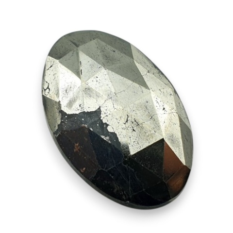Pyrite faceted cabochon 28x18 mm no 23 Pyrite faceted cabochon 28x18 mm no 23