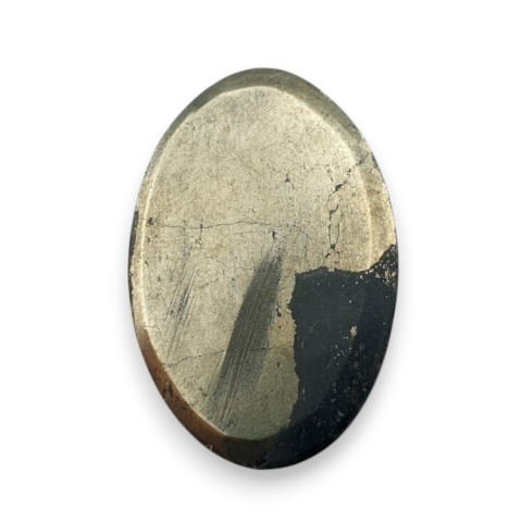 Pyrite faceted cabochon 28x18 mm no 23 Pyrite faceted cabochon 28x18 mm no 23