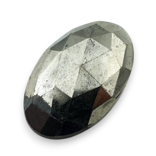 Pyrite faceted cabochon 28x18 mm no 37