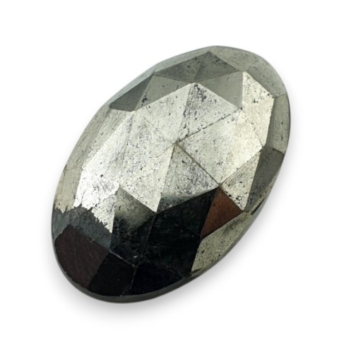 Pyrite faceted cabochon 28x18 mm no 37 Pyrite faceted cabochon 28x18 mm no 37