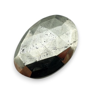 Pyrite faceted cabochon 28x19 mm no 34