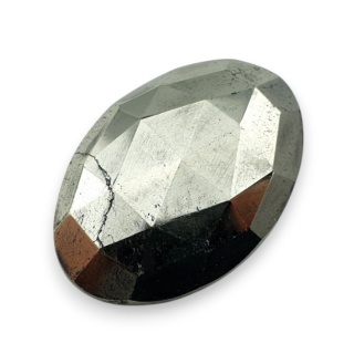 Pyrite faceted cabochon 28x19 mm no 38