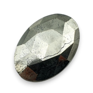 Pyrite faceted cabochon 28x19 mm no 39