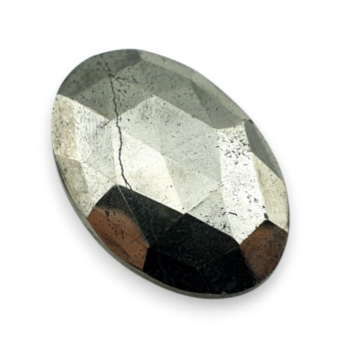 Pyrite faceted cabochon 28x19 mm no 39 Pyrite faceted cabochon 28x19 mm no 39