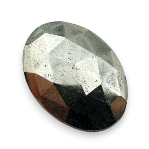 Pyrite faceted cabochon 28x20 mm no 45 Pyrite faceted cabochon 28x20 mm no 45