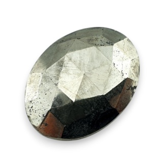 Pyrite faceted cabochon 28x21 mm no 40