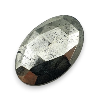 Pyrite faceted cabochon 30x19 mm no 10