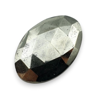 Pyrite faceted cabochon 30x20 mm no 4