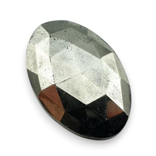 Pyrite faceted cabochon 30x20 mm no 4