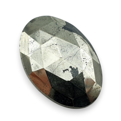 Pyrite faceted cabochon 31x21 mm no 26 Pyrite faceted cabochon 31x21 mm no 26